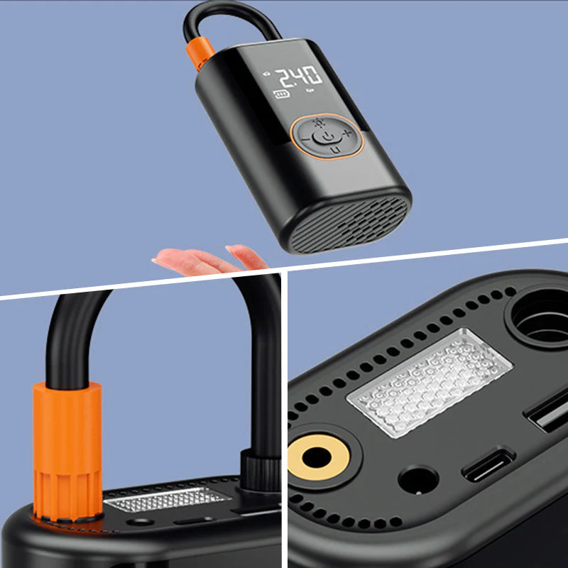 Multifunctional Portable Car Tire Inflator with Light - Image 7