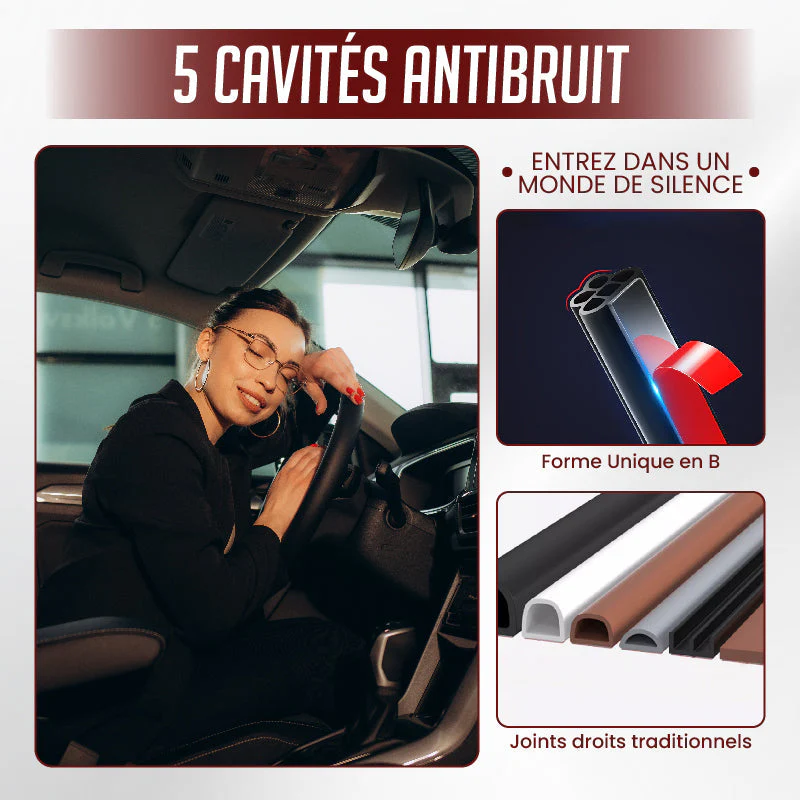 🔥Bande d'Étanchéité en Caoutchouc Anti-Bruit et Anti-Poussière pour Voiture - Image 3