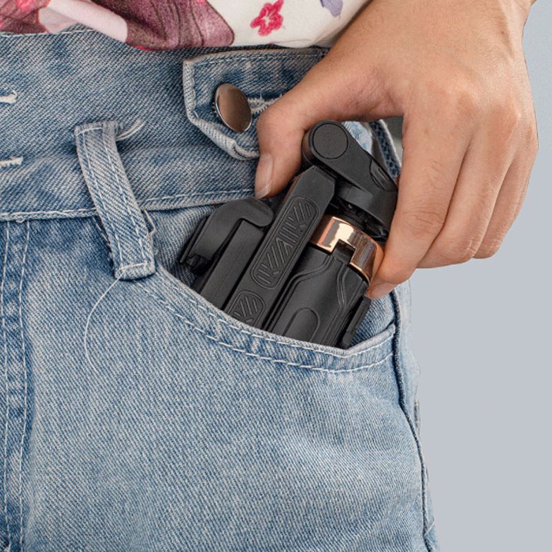 💖⏳Bâton de selfie Bluetooth pliable de poche avec trépied intégré💖 - Image 5