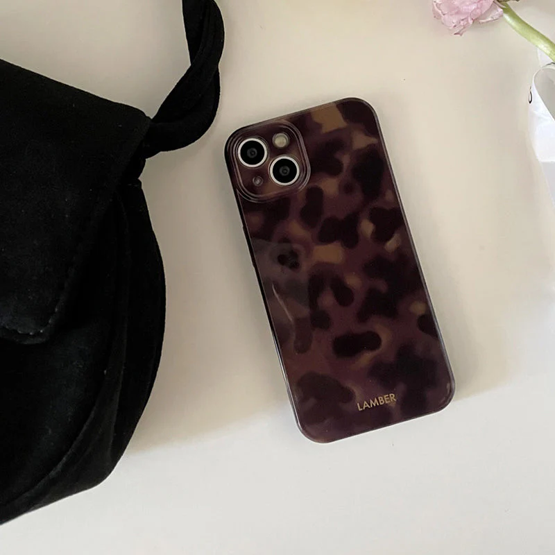 Stylish Brown Leopard Print Phone Case for iPhone - Image 6