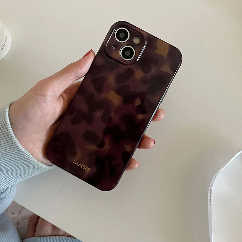 Stylish Brown Leopard Print Phone Case for iPhone - Image 7