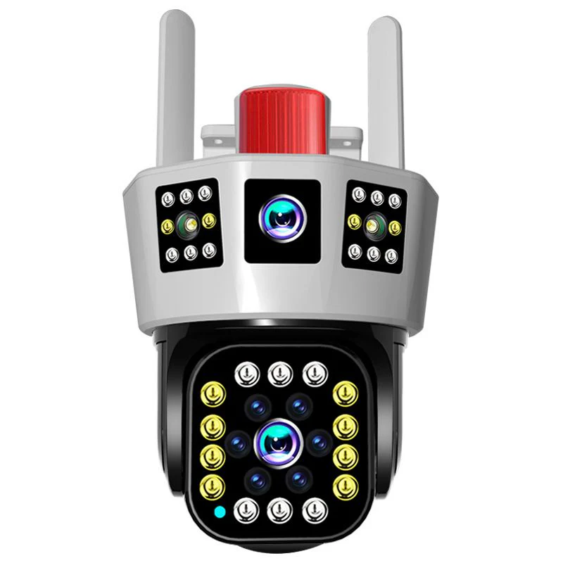 🔥vente à chaud🔥Caméra de surveillance solaire intelligente à 360° avec moniteur à triple écran - Image 12